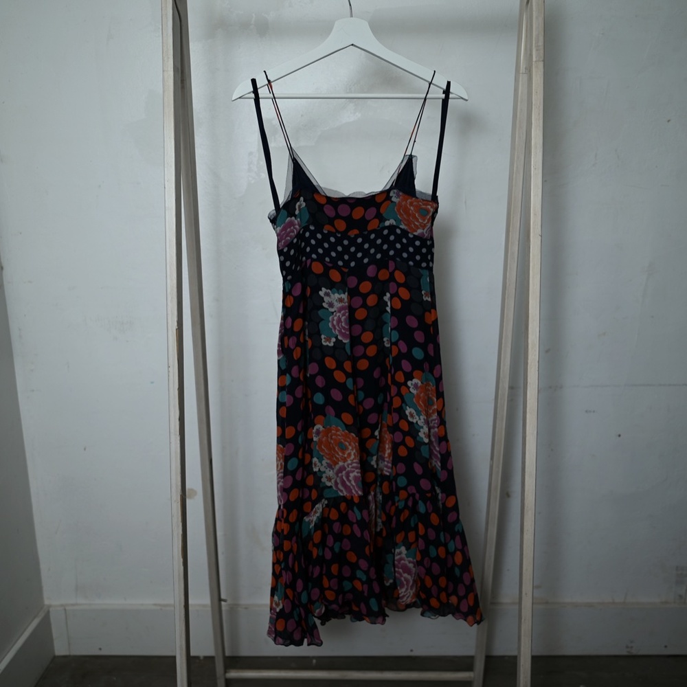vivienne tam polka dot floral dress